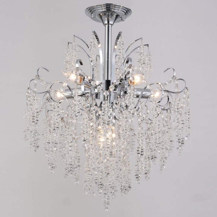 Люстра на штанге De Markt Сити 7xG9 хром 90324-0.3-07 CR