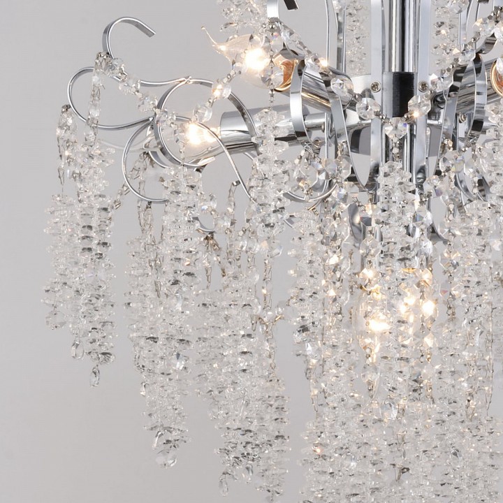 Люстра на штанге De Markt Сити 7xG9 хром 90324-0.3-07 CR