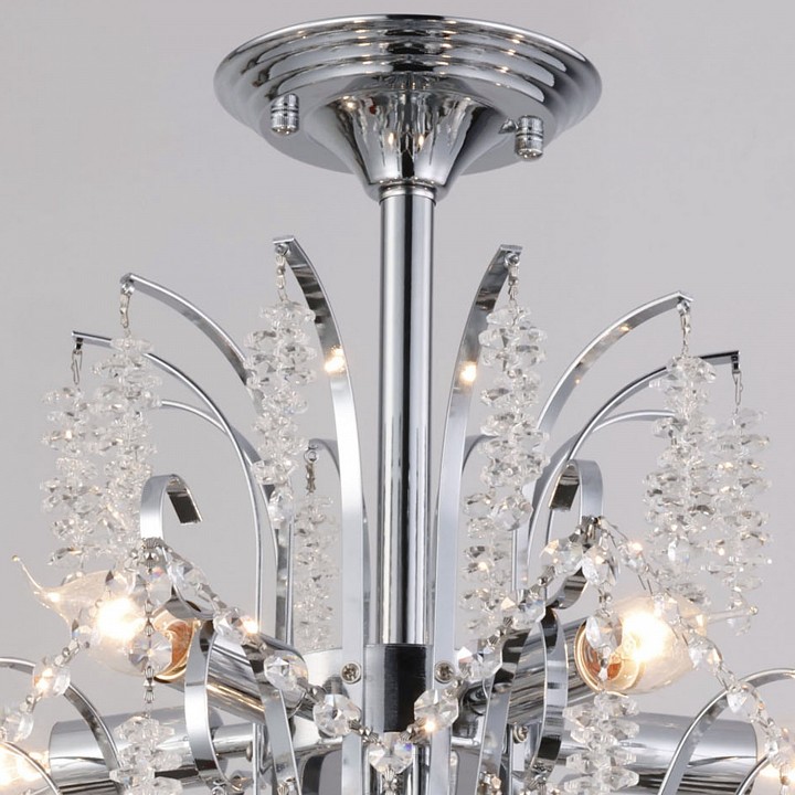 Люстра на штанге De Markt Сити 7xG9 хром 90324-0.3-07 CR