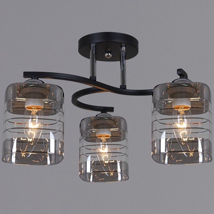 Люстра на штанге De Markt Бремен 3xE27 99260-0.3-03 BK+CR