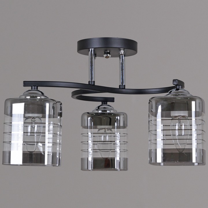 Люстра на штанге De Markt Бремен 3xE27 99260-0.3-03 BK+CR