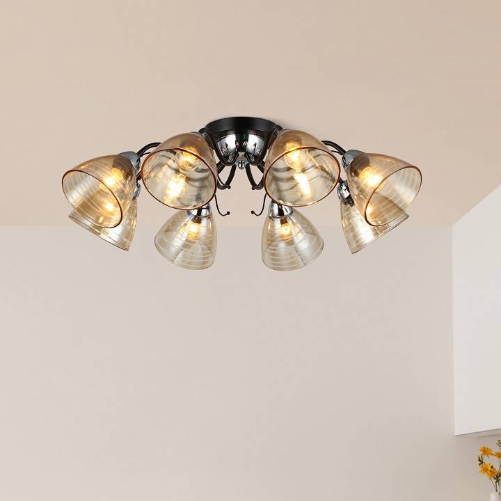 Потолочная люстра Rivoli Friederike 8хE27 40 Вт Б0050318