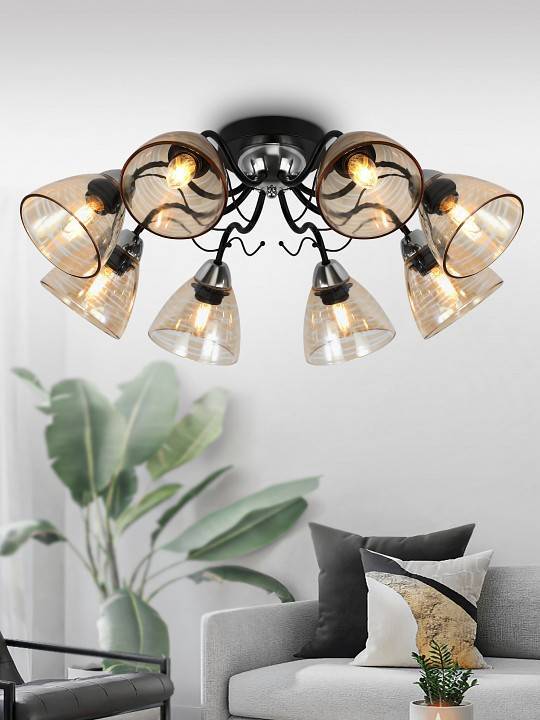 Потолочная люстра Rivoli Friederike 8хE27 40 Вт Б0050318