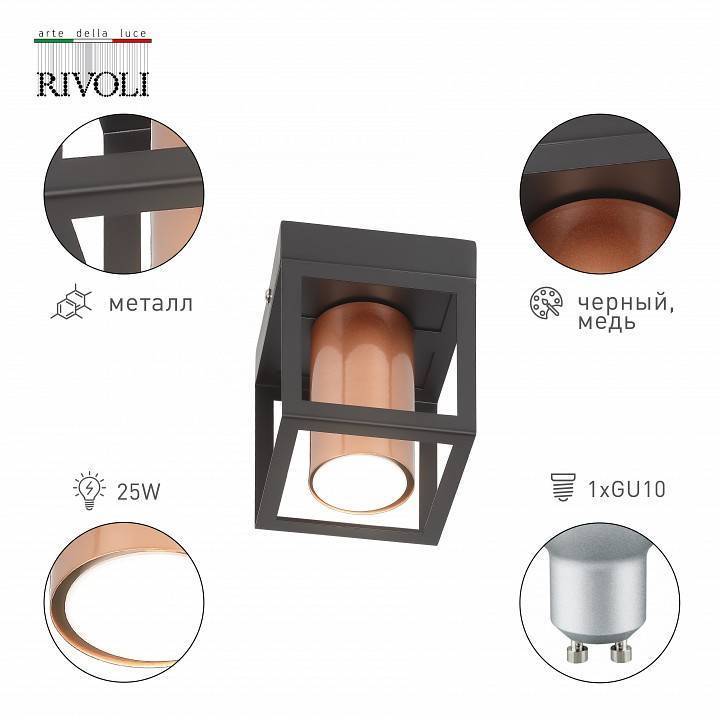 Накладной светильник Rivoli Raffaela 1xE27 Б0051233