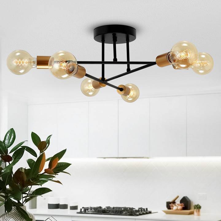 Потолочная люстра Rivoli Kerstin 6хE27 40 Вт Б0052464