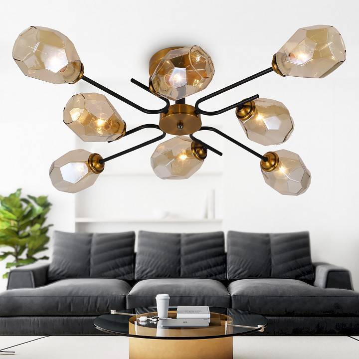 Люстра на штанге Rivoli Melanthe 8хE14 40 Вт Б0054854