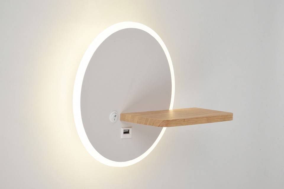 Светильник накладной с полкой Rivoli Anastasia Б0066439