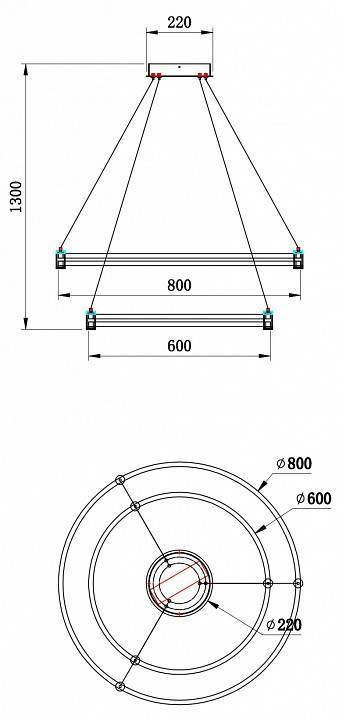 Подвесной светильник Stilfort Tooring 4006/05/02P