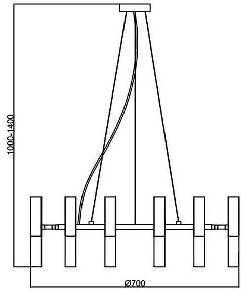 Подвесная люстра ST Luce Eclip SL1236.203.10