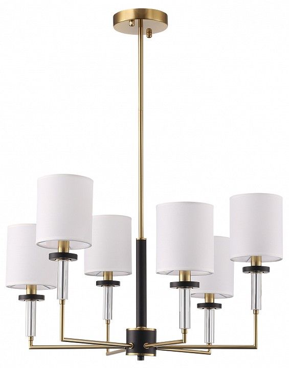 Люстра на штанге ST-Luce BLACK+BRASS SL1404.303.06
