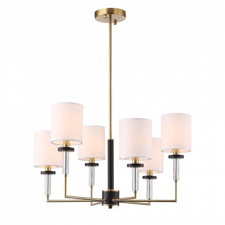 Люстра на штанге ST-Luce BLACK+BRASS SL1404.303.06