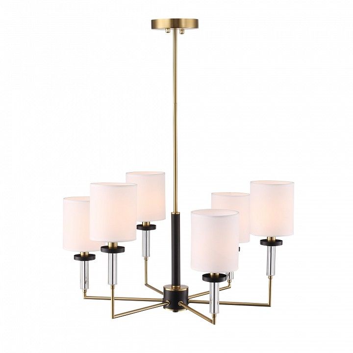 Люстра на штанге ST-Luce BLACK+BRASS SL1404.303.06