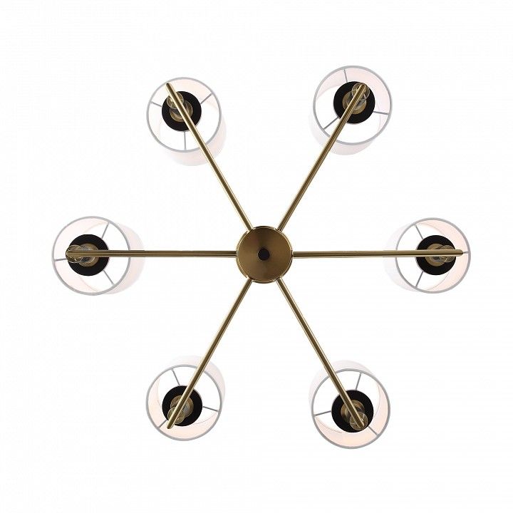 Люстра на штанге ST-Luce BLACK+BRASS SL1404.303.06