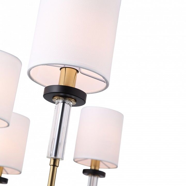 Люстра на штанге ST-Luce BLACK+BRASS SL1404.303.06