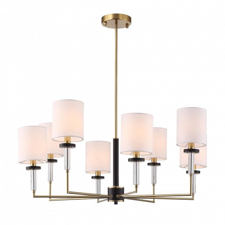 Люстра на штанге ST-Luce BLACK+BRASS SL1404.303.08