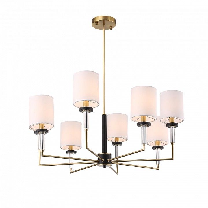 Люстра на штанге ST-Luce BLACK+BRASS SL1404.303.08