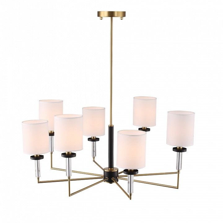 Люстра на штанге ST-Luce BLACK+BRASS SL1404.303.08
