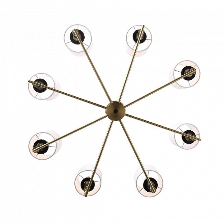Люстра на штанге ST-Luce BLACK+BRASS SL1404.303.08