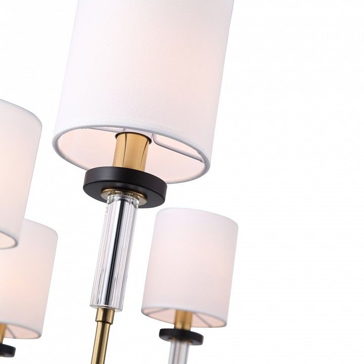 Люстра на штанге ST-Luce BLACK+BRASS SL1404.303.08