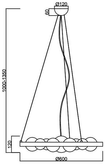 Подвесная люстра ST-Luce Olmi SL1510.103.06