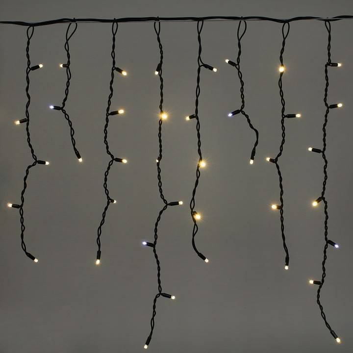 Бахрома световая Sneha A-518 5x0.7 м теплый белый с мерцанием A-518 WW/WT FLASH