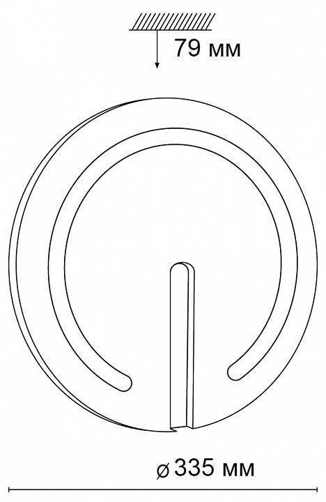 Светильник накладной Sonex Button 3041/CL