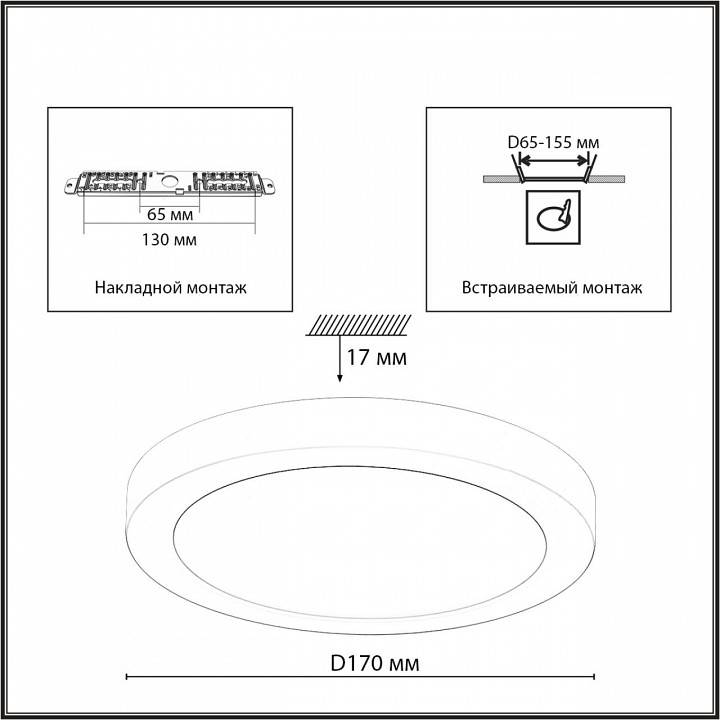 Встраиваемый светильник Sonex Nebula 7754/12L