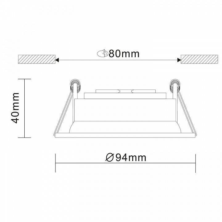 Встраиваемый светильник ST-Luce Misura ST208.508.01