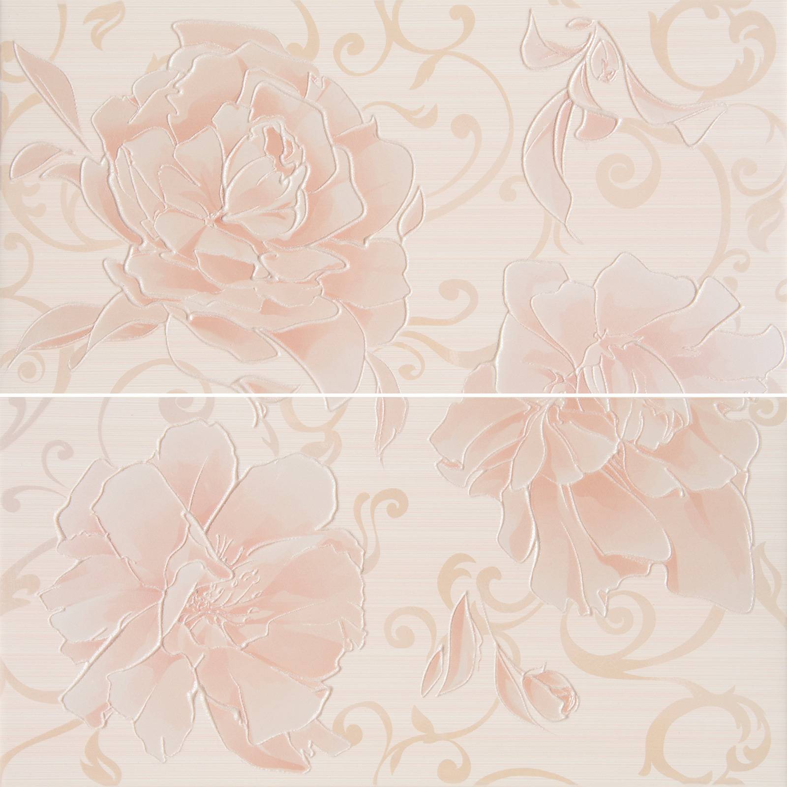 Панно Alma Ceramica Pion S/2 Crema 498х500 мм SW9PIN01