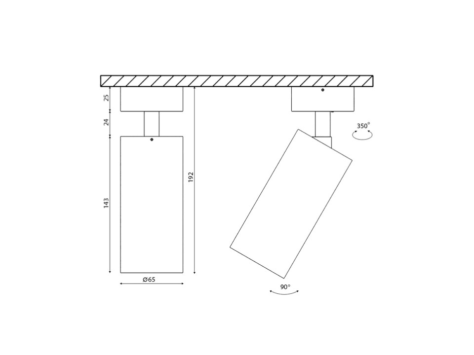 Основание для светильника SWG Villy VL-M3-BL