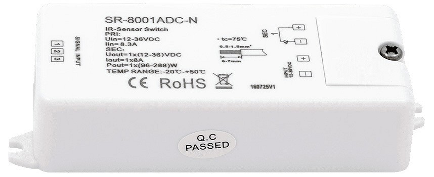 Контроллер-выключатель SWG ИК-датчики 'взмаx руки' SR-8001ADC-N