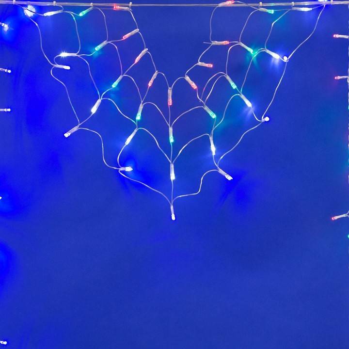 Занавес световой Uniel 2x1.5 м 160 LED белый свет IP44 UL-00001411