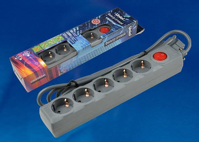Удлинитель с выключателем Uniel S-Gsu5 UL-00001746