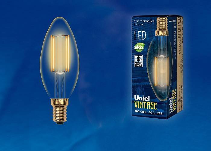 Лампа светодиодная Uniel LED-C35 E14 5Вт 2700K UL-00002396