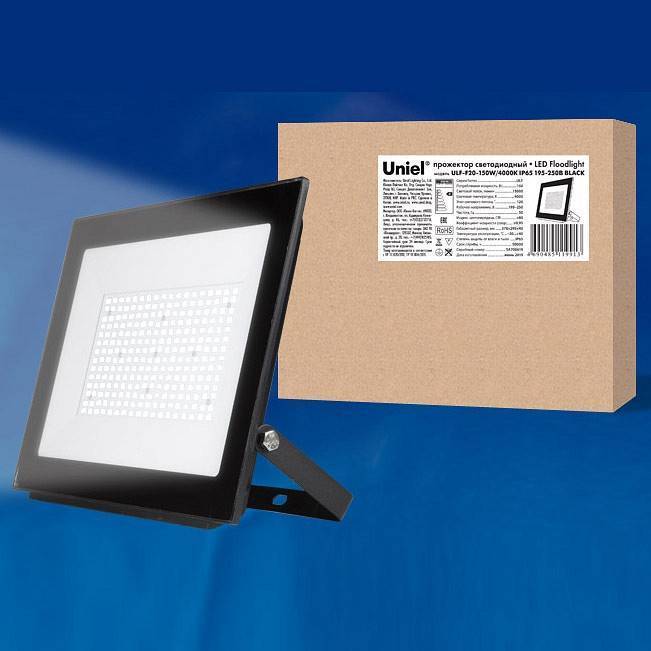 Прожектор светодиодный Uniel ULF-F20 20 Вт 4000 К IP65 UL-00005156