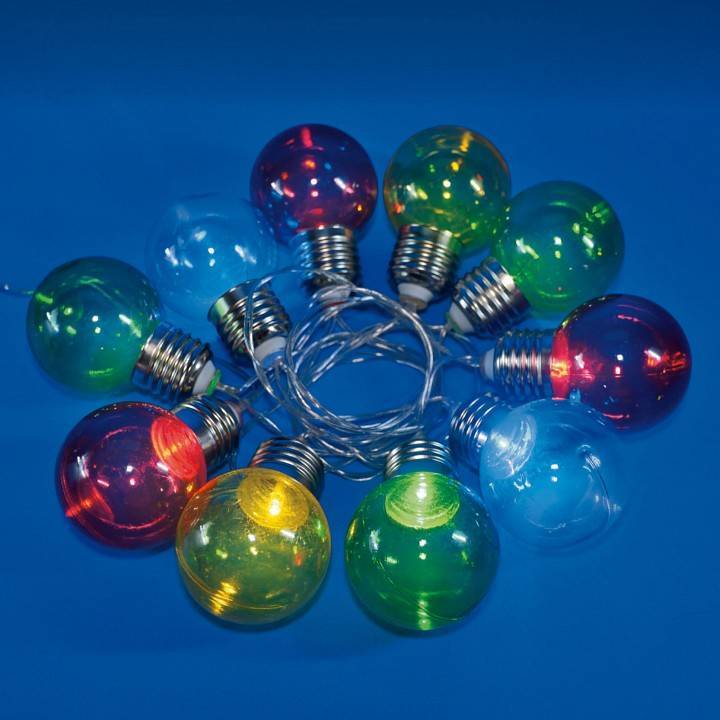 Гирлянда с насадками Uniel Снежинки 10 LED 2 м UL-00008422