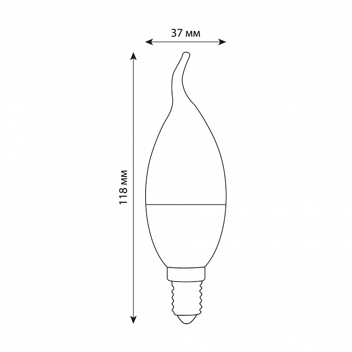 Лампа светодиодная Volpe OPTIMA DIM E14 6Вт 3000K UL-00009223