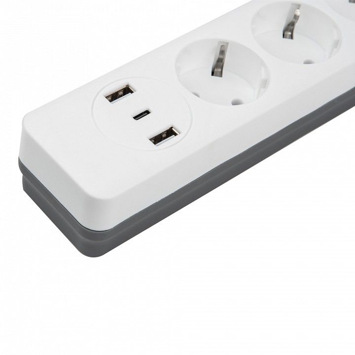 Сетевой фильтр Uniel S-GSR3-1,5 U2C1 WHITE/GREY UL-00012107