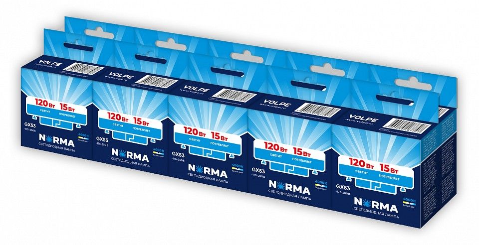 Лампа светодиодная Volpe NORMA GX53 15Вт 4000K UL-00014160