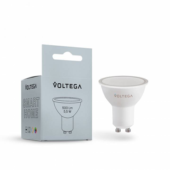 Умная светодиодная лампа Voltega Wi-Fi bulbs GU10 5.5 Вт 2700-6500 K VG-MR16GU10RGB_cct-WIFI-5,5W
