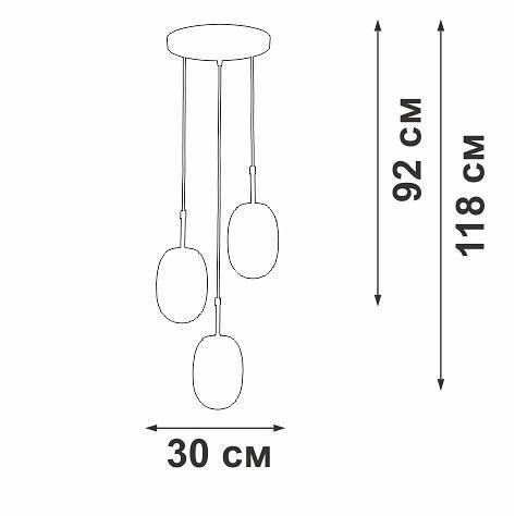 Подвесной светильник Vitaluce V28210 V28210-1/3S