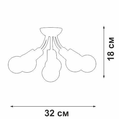 Потолочная люстра Vitaluce V3927 V3927-1/6PL