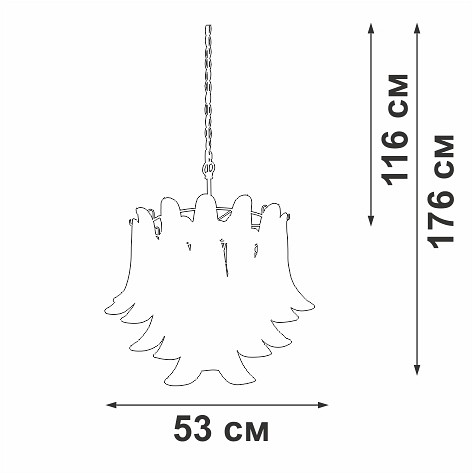 Подвесная люстра Vitaluce V5860 6 ламп V5860-8/6