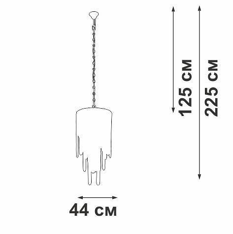 Подвесная люстра Vitaluce V5885 V5885-9/7