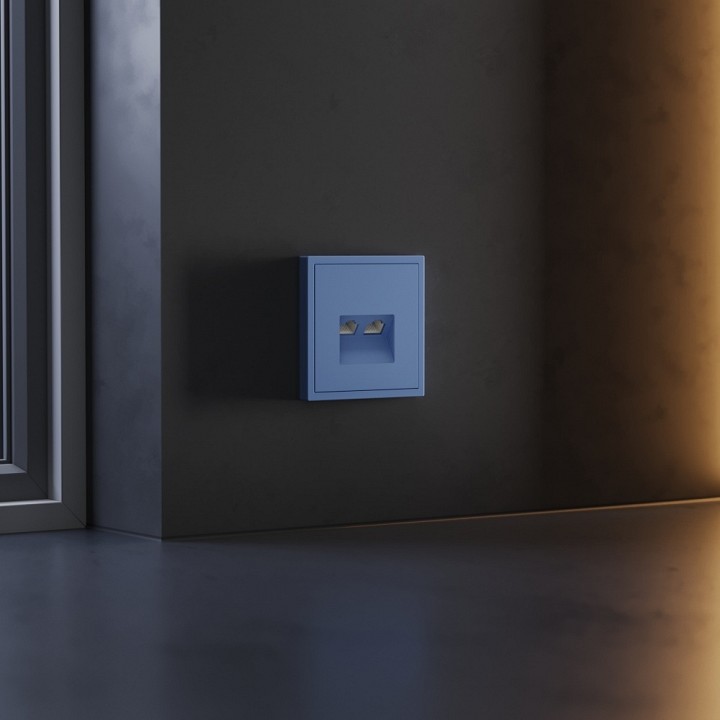 Накладка для розетки RJ-11 или RJ-45 Voltum S70 VLS001415