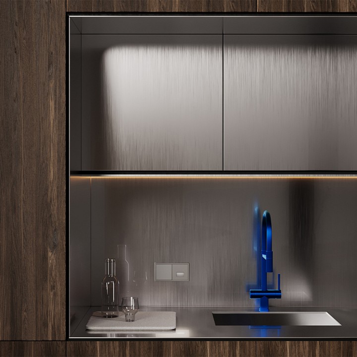 Накладка для заглушки для поста с подсветкой и с датчиком Voltum S70 VLS002414