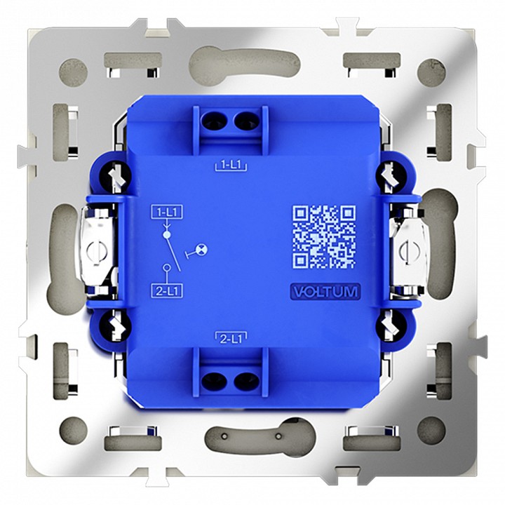 Выключатель одноклавишный с подсветкой Voltum S70 VLS010205