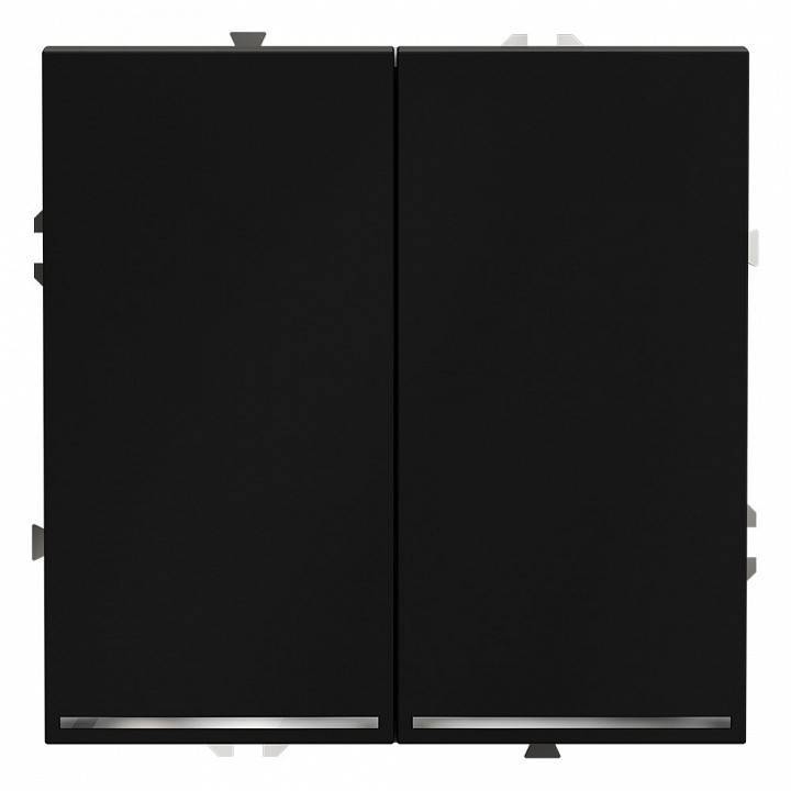 Выключатель двухклавишный с подсветкой без рамки Voltum S70 VLS020208