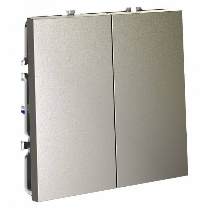 Выключатель проходной двухклавишный без рамки Voltum S70 VLS020304