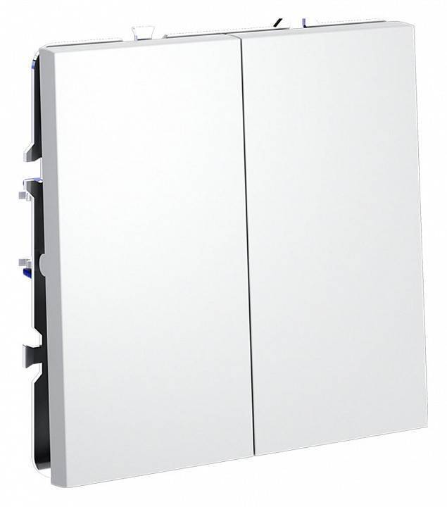 Выключатель двухклавишный без рамки Voltum S70 VLS020602